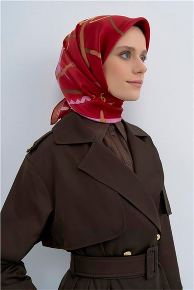 Armine  Saf İpek Twill Eşarp 9517D 54