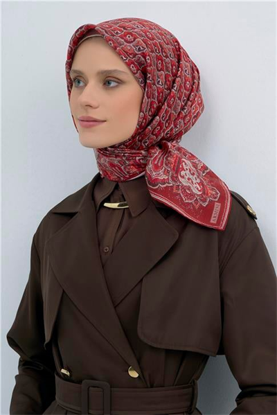 Armine Yeni Sezon 2026 Saf İpek Twill Eşarp 9518D 02
