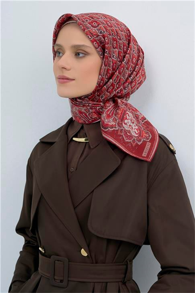 Armine Yeni Sezon 2026 Saf İpek Twill Eşarp 9518D 02