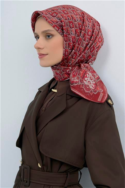 Armine Yeni Sezon 2026 Saf İpek Twill Eşarp 9518D 02