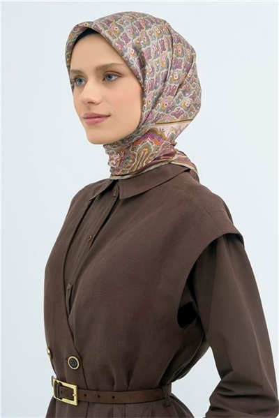 Armine Yeni Sezon 2026 Saf İpek Twill Eşarp 9518D 32