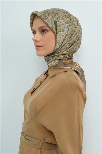 Armine Yeni Sezon 2026 Saf İpek Twill Eşarp 9518D 35
