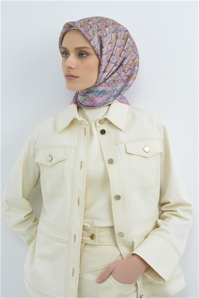 Armine  Saf İpek Twill Eşarp 9518D 84