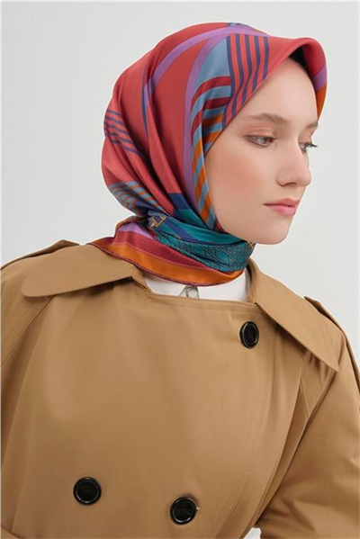 Armine  Saf İpek Twill Eşarp 9521D 54