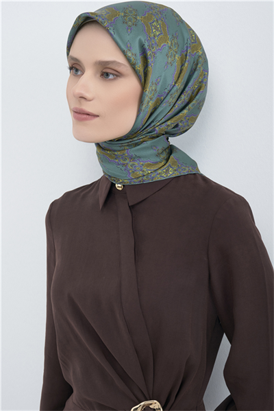 Armine  Saf İpek Twill Eşarp 9522D 80