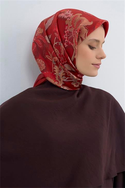 Armine  Saf İpek Twill Eşarp 9523D 03