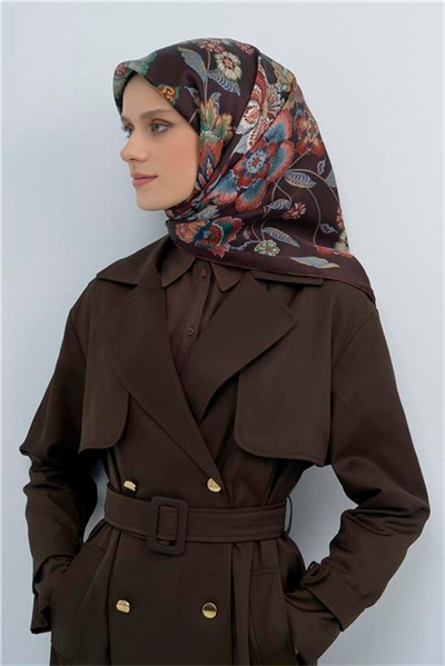 Armine  Saf İpek Twill Eşarp 9523D 07