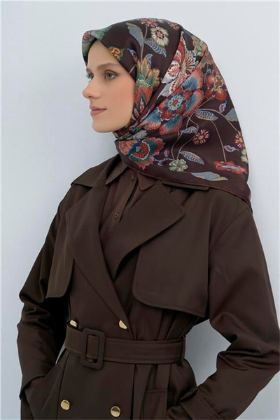 Armine  Saf İpek Twill Eşarp 9523D 07