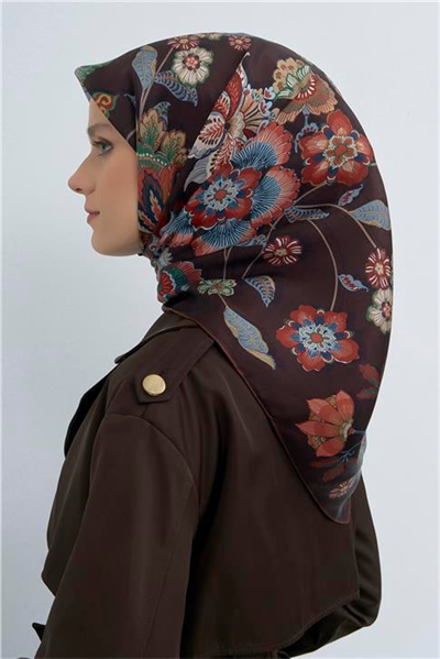 Armine  Saf İpek Twill Eşarp 9523D 07