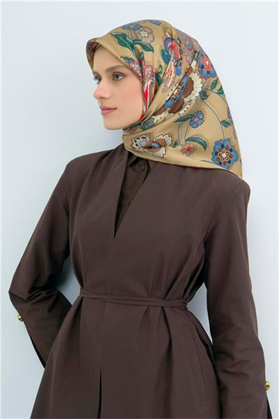 Armine  Saf İpek Twill Eşarp 9523D 55