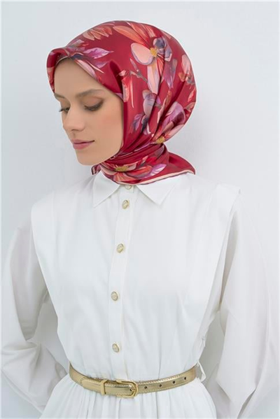 Armine  Saf İpek Twill Eşarp 9524D 34