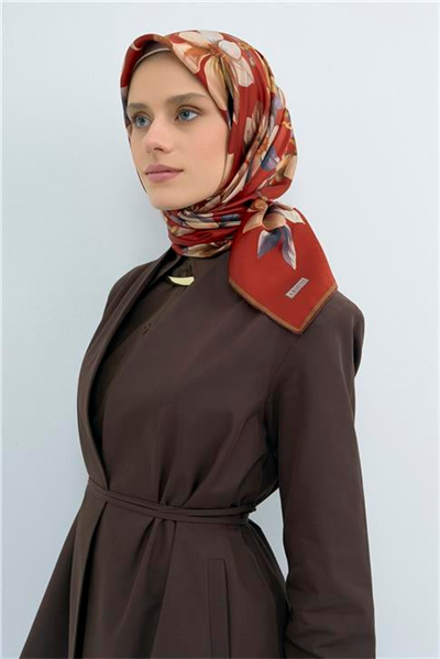 Armine  Saf İpek Twill Eşarp 9524D 56