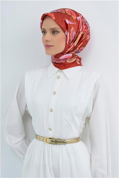 Armine  Saf İpek Twill Eşarp 9532D 35
