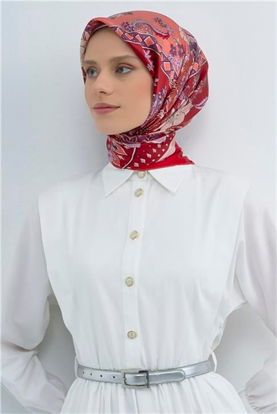 Armine  Saf İpek Twill Eşarp 9535D 09