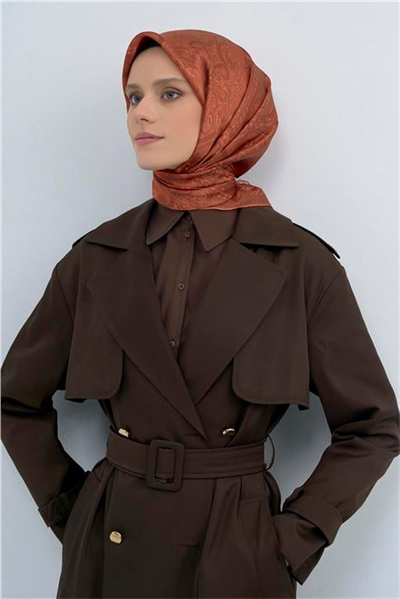 Armine  Saf İpek Twill Eşarp 9537D 34