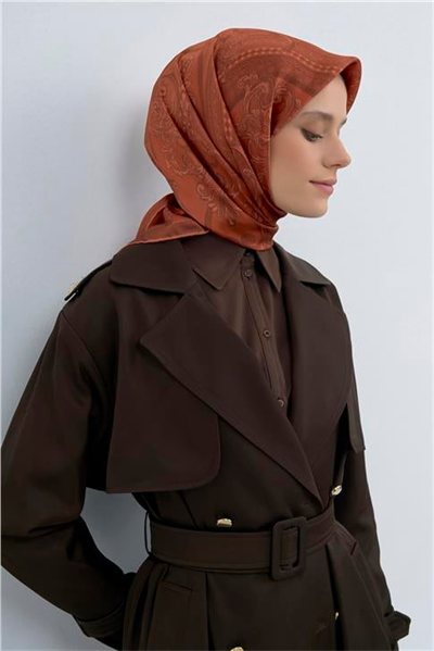 Armine  Saf İpek Twill Eşarp 9537D 34