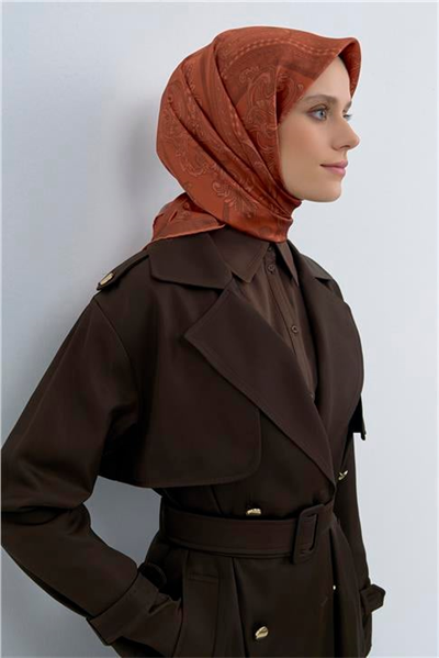Armine  Saf İpek Twill Eşarp 9537D 34