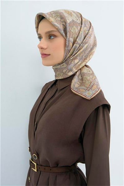 Armine Yeni Sezon 2026 Saf İpek Twill Eşarp 9540D 32