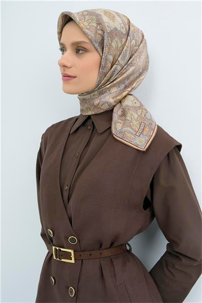 Armine Yeni Sezon 2026 Saf İpek Twill Eşarp 9540D 32