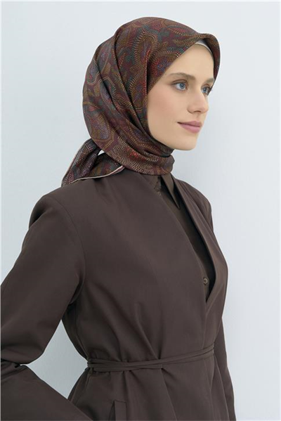 Armine Yeni Sezon 2026 Saf İpek Twill Eşarp 9540D 34
