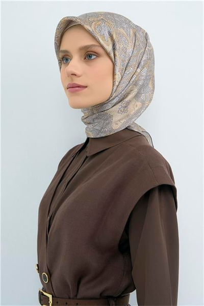Armine Yeni Sezon 2026 Saf İpek Twill Eşarp 9540D 84