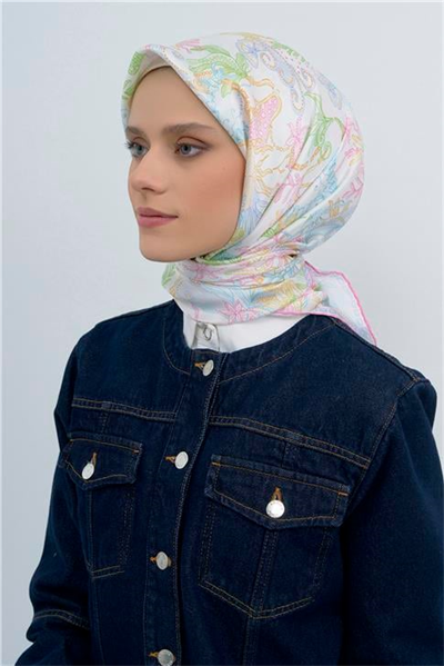 Armine  Saf İpek Twill Eşarp 9545D 01
