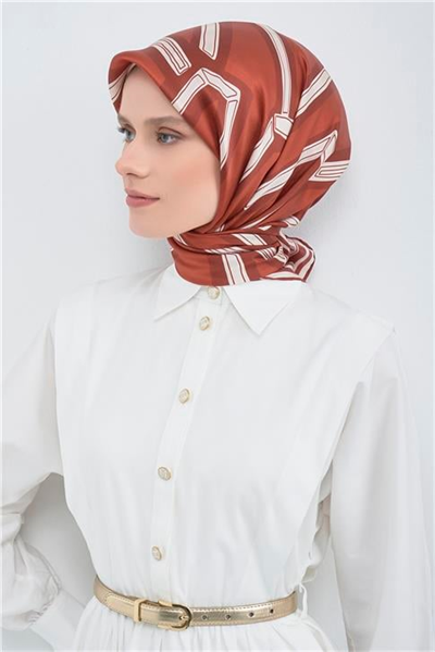 Armine  Saf İpek Twill Eşarp 9547D 04