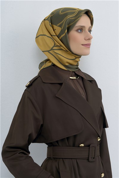 Armine  Saf İpek Twill Eşarp 9553D 84