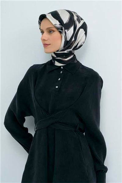 Armine  Saf İpek Twill Eşarp 9555D 01