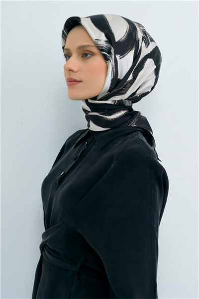 Armine  Saf İpek Twill Eşarp 9555D 01
