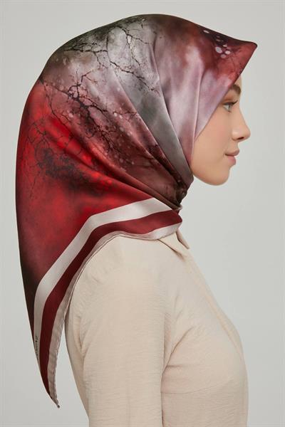Armine Nostalji Serisi  Twill İpek Eşarp 8643D-06