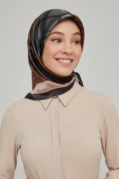 Armine Nostalji Serisi Twill İpek Eşarp  8620-09