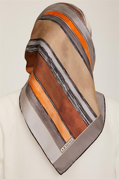 Armine 2022-23 Sonbahar Kış Sezonu Twill İpek Eşarp 8802D02 36