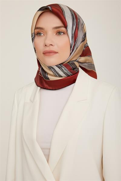 Armine 2022-23 Sonbahar Kış Sezonu Twill İpek Eşarp 8802D02 34