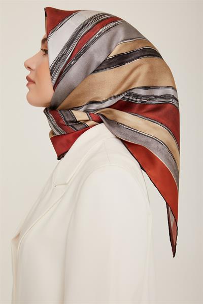 Armine 2022-23 Sonbahar Kış Sezonu Twill İpek Eşarp 8802D02 34