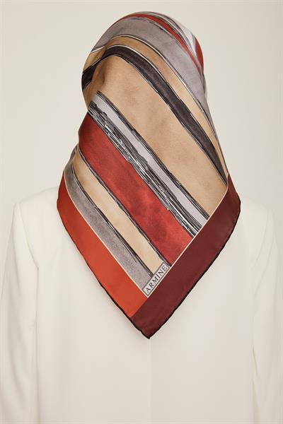 Armine 2022-23 Sonbahar Kış Sezonu Twill İpek Eşarp 8802D02 34