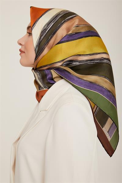 Armine 2022-23 Sonbahar Kış Sezonu Twill İpek Eşarp 8802D02 31