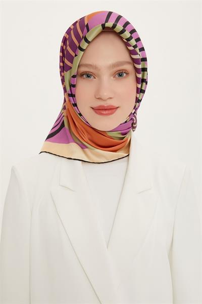 Armine 2022 İlkbahar Yaz Sezonu Twill İpek Eşarp Modelleri 8732D-32