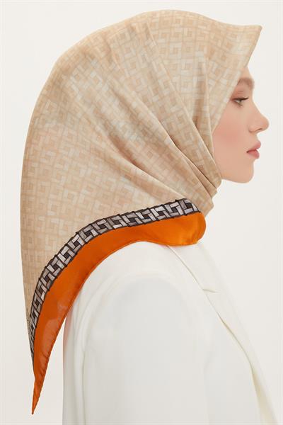 Armine 2022 İlkbahar Yaz Sezonu Twill İpek Eşarp Modelleri 8758D-35