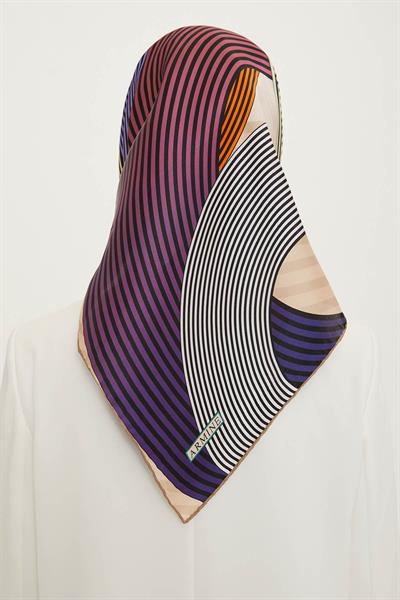 Armine 2022 İlkbahar Yaz Sezonu Twill İpek Eşarp Modelleri 8729D-04