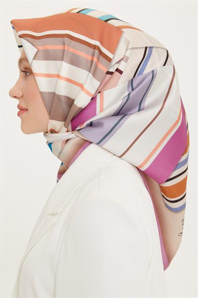 Armine 2022 İlkbahar Yaz Sezonu Twill İpek Eşarp Modelleri 8704D-32