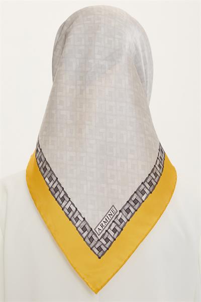 Armine 2022 İlkbahar Yaz Sezonu Twill İpek Eşarp Modelleri 8758D-39
