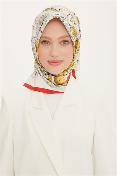 Armine 2022 İlkbahar Yaz Sezonu Twill İpek Eşarp Modelleri 8755D-31