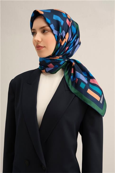 Armine Çiçek Desenli İpek Sura Eşarp 9341 58