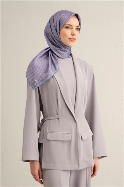 Armine Çiçek Desenli Saf İpek Sura Eşarp 9307D 55