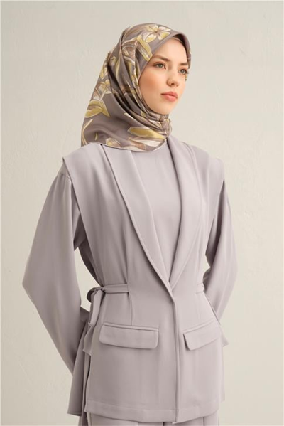 Armine Çiçek Desenli Saf İpek Sura Eşarp 9324D 35