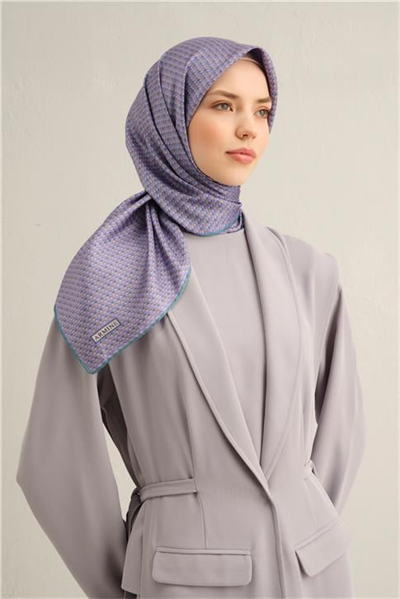 Armine Çiçek Desenli Saf İpek Sura Eşarp 9307D 55