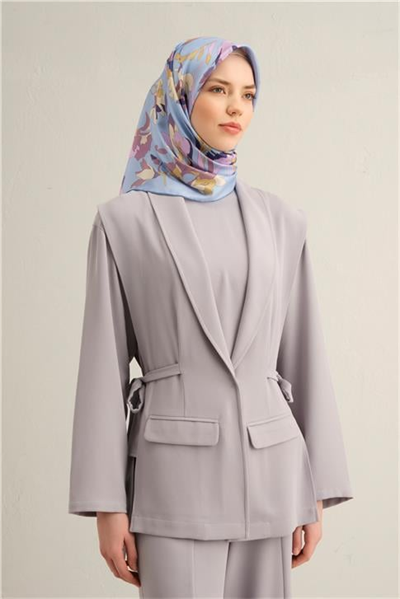 Armine Çiçek Desenli Saf İpek Sura Eşarp 9342D 32