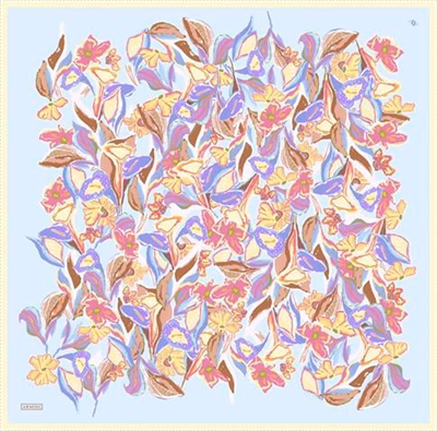 Armine Çiçek Desenli Saf İpek Sura Eşarp 9332D 58
