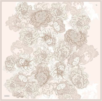 Armine Çiçek Desenli Saf İpek Sura Eşarp 9330D 80